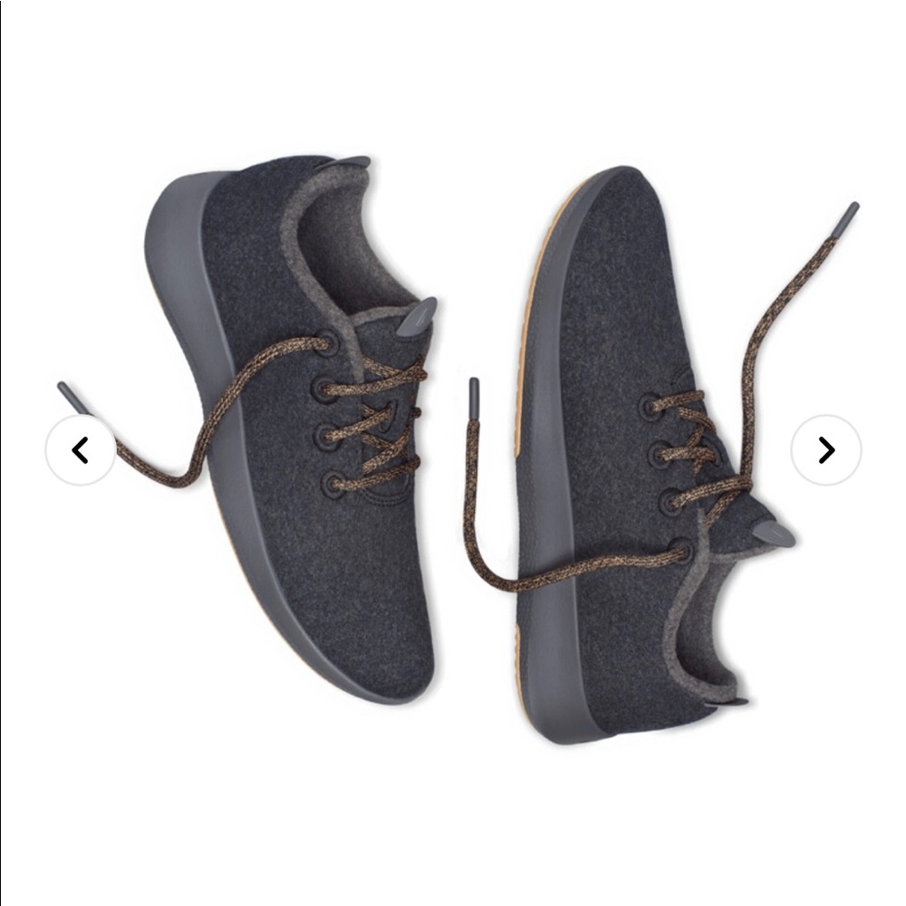 Allbirds Wool Runner Mizzels Unisex Shoe Natural Black with Dark Grey Soles